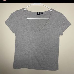 Gray v neck